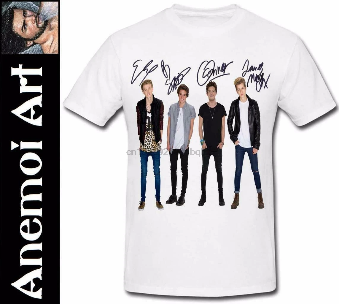 

T572 Signed The Vamps t shirt tee t-shirt autograph signature Secret Santa