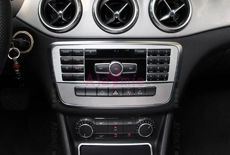 Для Mercedes Benz GLA CLA260 A B класс центр управления Кнопка крышка коробка для компакт-дисков внутренняя панель отделка хром автомобиль Стайлинг Аксессуары