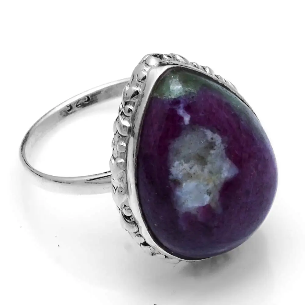 

Genuine Ruby Zoisite Ring 925 Sterling Silver, USA Size : 8, AR4167