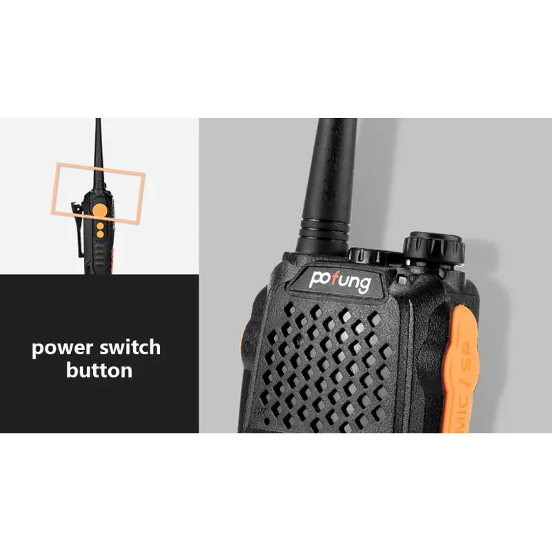 Baofeng UV-6R Walkie Talkie 400-470MHz двухдиапазонный двухсторонний радиоприемопередатчик