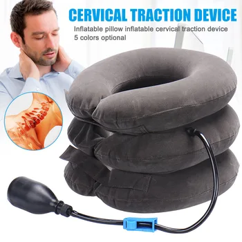 

High Quality Cervical Neck Traction Device Inflatable Pillow Instant Relief Neck Protectors Home Office Neck Braces MD99