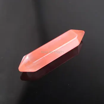 

WOJIAER New Fashion No Drilling Hole Quartzs Stone Hexagonal Chakra Cabochon CAB For Making Jewelry 35 PCS PU3104