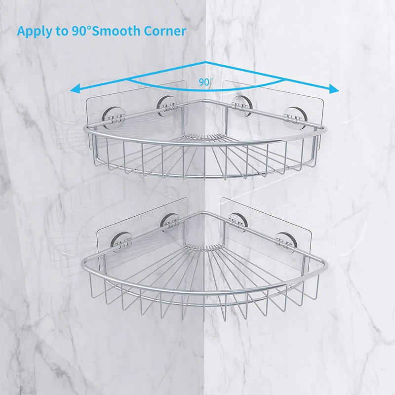 Угловая полка в ванную Органайзер настенный душ Шампунь Косметические полки Аксессуары для ванной комнаты Органайзер держатель для хранения
