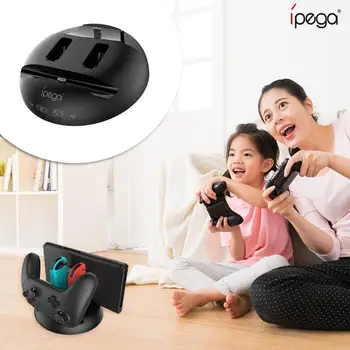 

Durable Charging Dock Multi-function 4 in 1 Charge Station Stand Showcase Holder Fit for N-Switch/N-Switch Lite/Pro