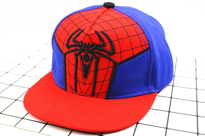 Шапки для маленьких мальчиков и девочек, SPIDER-MAN детская бейсбольная кепка с героями мультфильмов, шапка в стиле хип-хоп с вышивкой для мальчиков и девочек, детская бейсболка