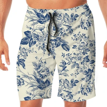 

Summer Mid Century Floral Print Men Novelty Gay Funny Lounge Pants Beachwear