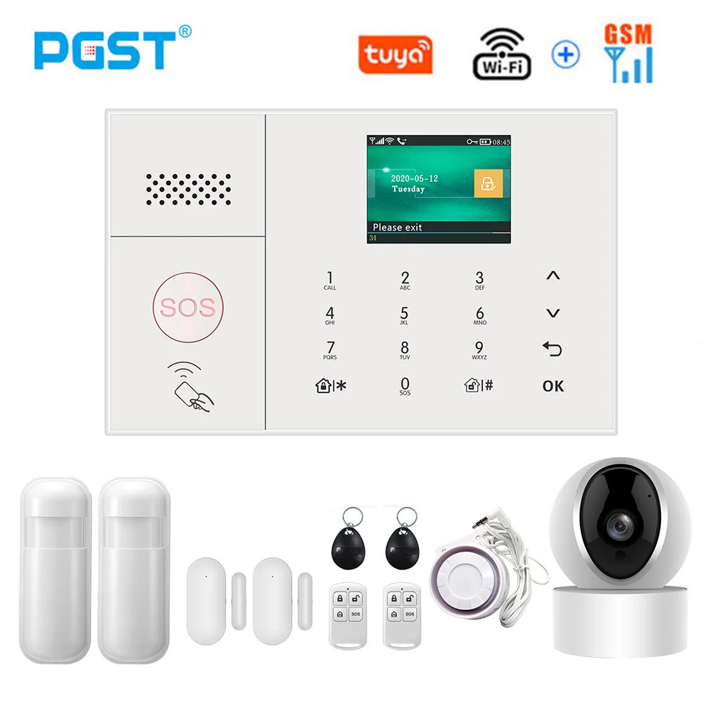 PGSTPG108TuyaWirelessHomeWIFIGSMHomeSecurityWithMotion