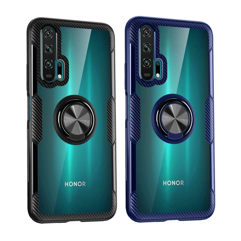 Прозрачный чехол-кольцо для huawei Honor 20 Pro Nova 5T P30 P20 mate 20 10 Lite 8 S, противоударный чехол-держатель для телефона Honor 20 Pro