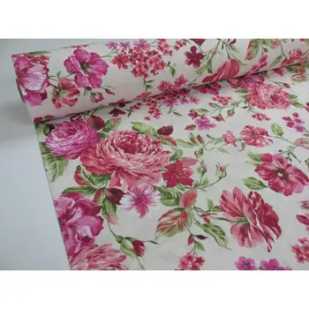 

PRINTED CANVAS Ref. CHINTZ CRIMSON footage 2,45 MTS x width 2,80 m
