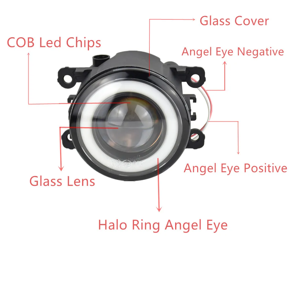 2 х светодиодный ные противотуманные светильник ры с ангельским глазом передняя