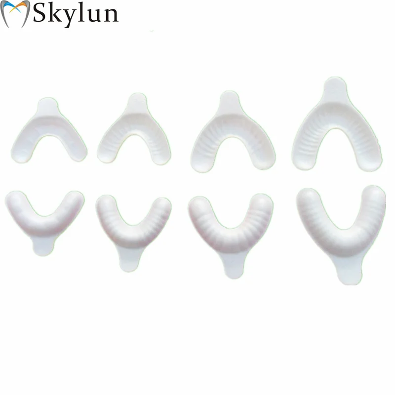 

100PCS Dental Fluoride Foam Impression Tray fluoride foam dentures single part four models dental materials SL516