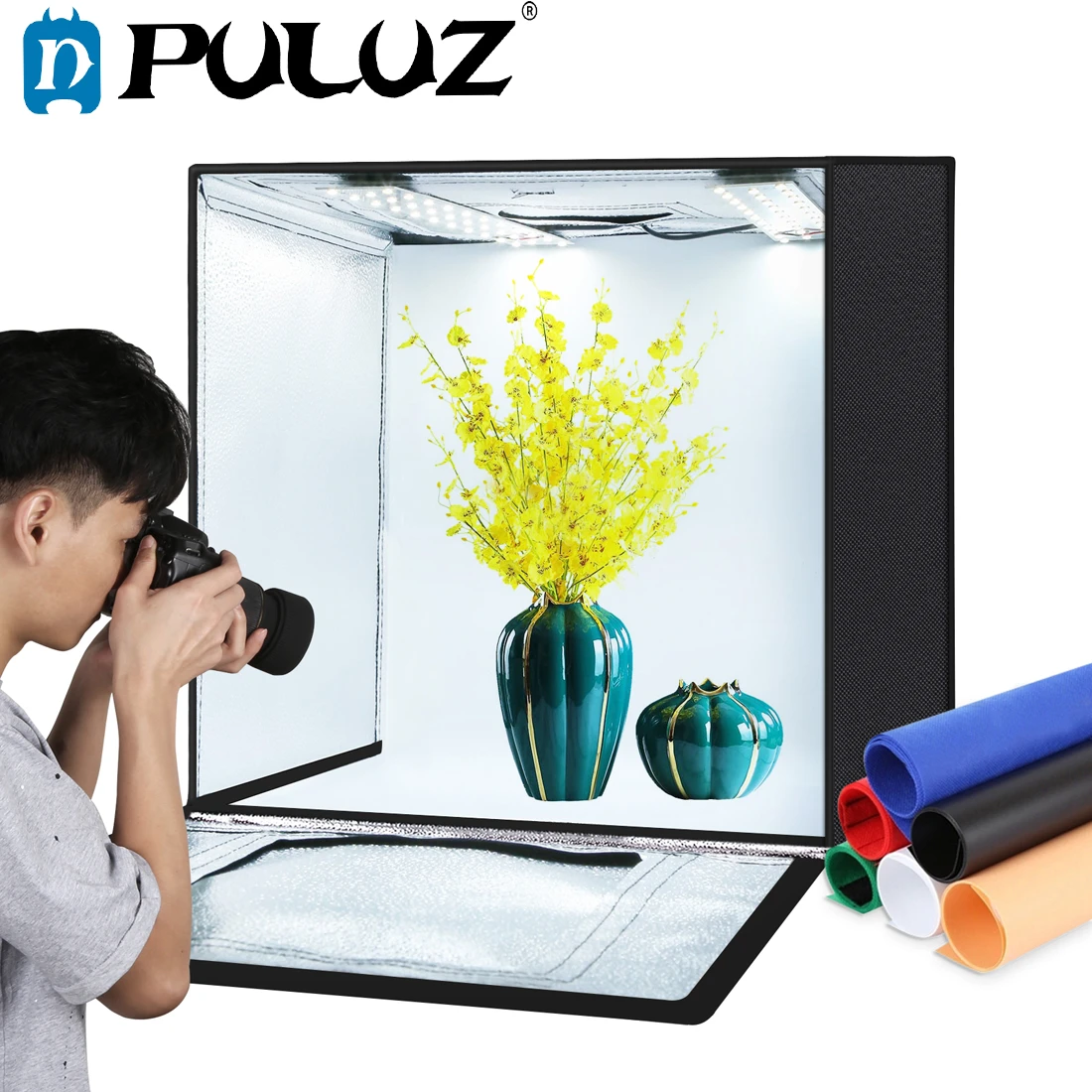 Puluz 40/60/80/200cm Portable Photo Studio Lightbox Photography Softbox