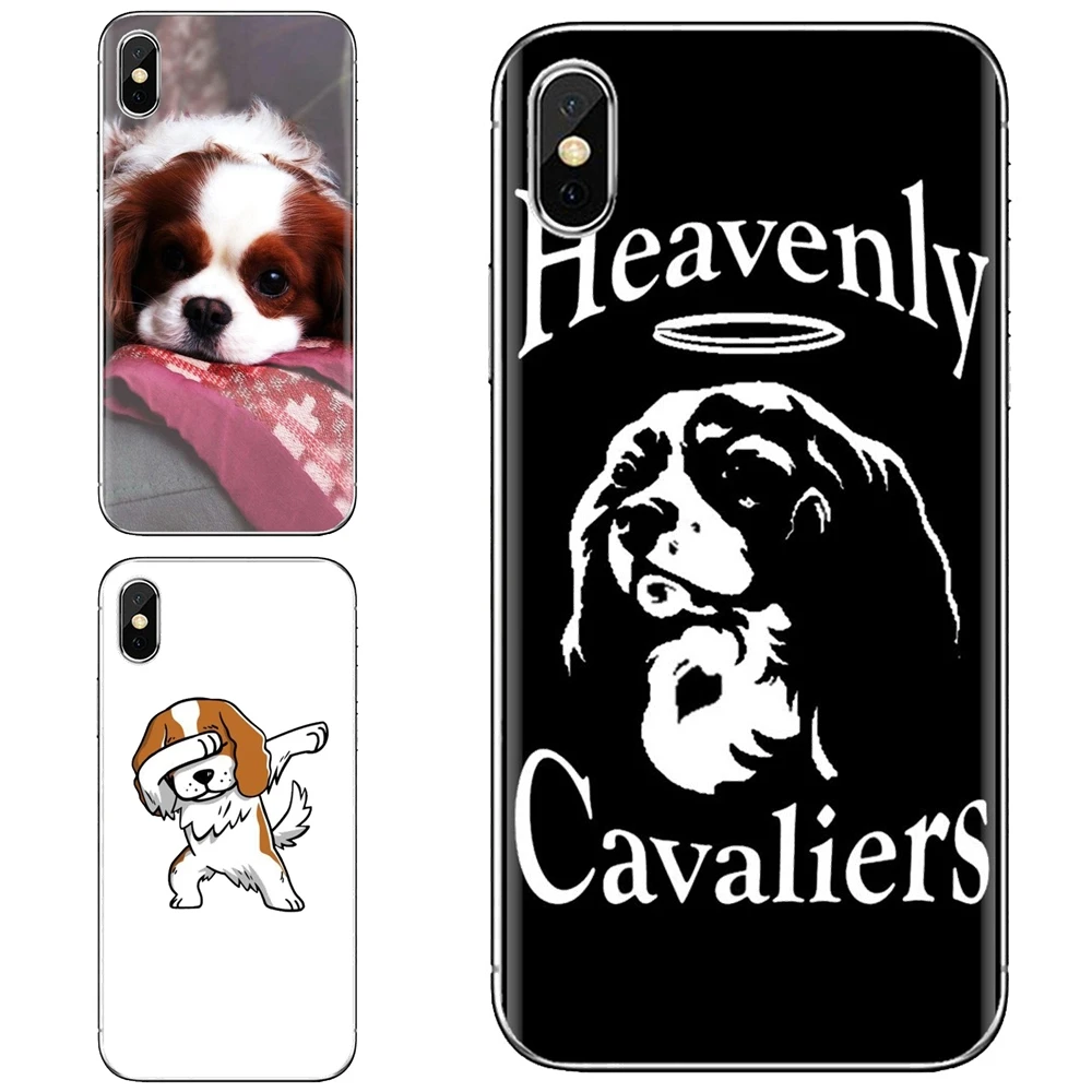 Cute Cavalier King Charles Spaniel Dog For Samsung Galaxy Note 3 4 5 8 9 S3 S4 S5 Mini S6 S7 Edge S8 S9 S10 Plus Soft Bag Case | Мобильные