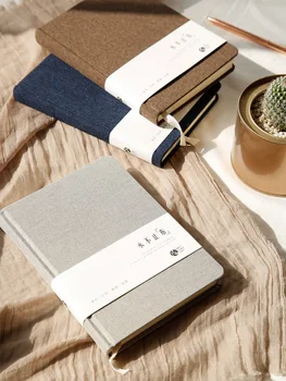 

Never Stop Cloth Notebook B6 Simple Creative Notepad Horizontal Line Inside Pages Stationery 1PCS