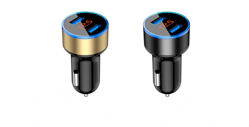 Rsionch, автомобильное зарядное устройство с двумя USB, 5 В/3,1 А, для телефона, планшета, gps, универсальное быстрое USB зарядное устройство, автомобильное зарядное устройство для iPhone, samsung, huawei