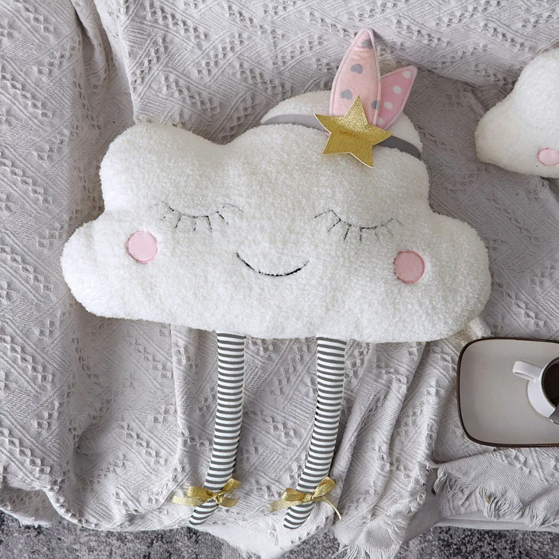 Скандинавском стиле детская подушка с облаком для лица плюшевая мягкая игрушечная Подушка игрушка кукла детский Декор Детский подарок Новая игрушка с облаком для лица