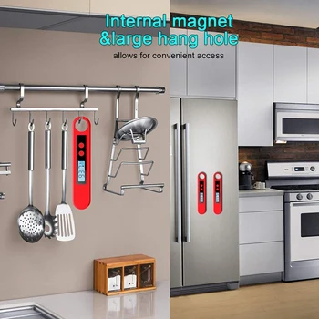 

Digital Instant Read Meat Ultra Fast Food LED,Cooking Thermocouple Thermometer with Folding Probe for BBQ Grill Kitchen