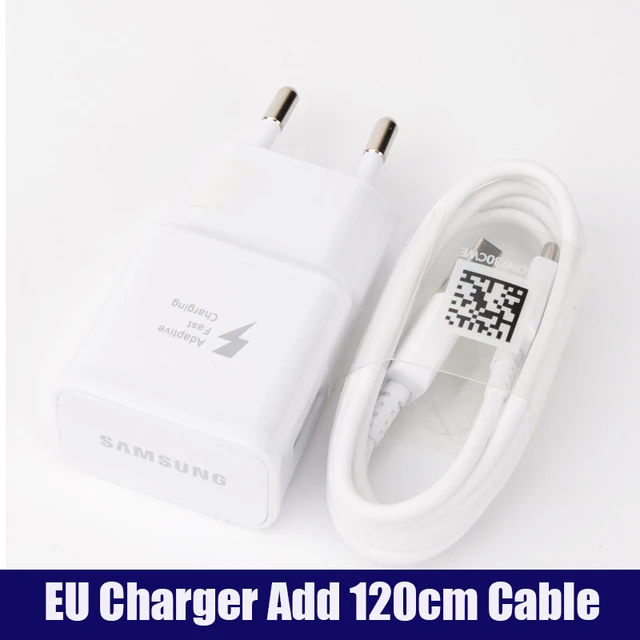 usb c 5v 3a Samsung Galaxy Fast Charger USB Power Adapter 9V1.67A Quick Charge Type C Cable line for Galaxy S10 S8 S9 Plus Note 10 9 8 Plus 12 v usb Chargers