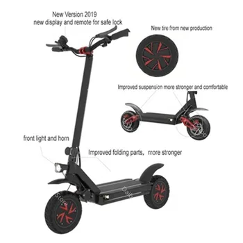 

10 Inch Powerful Electric Scooter 3600W 60V Two Wheel Electric Scooters Adults Ecorider E4-9 Folding Electric Scooter Skateboard