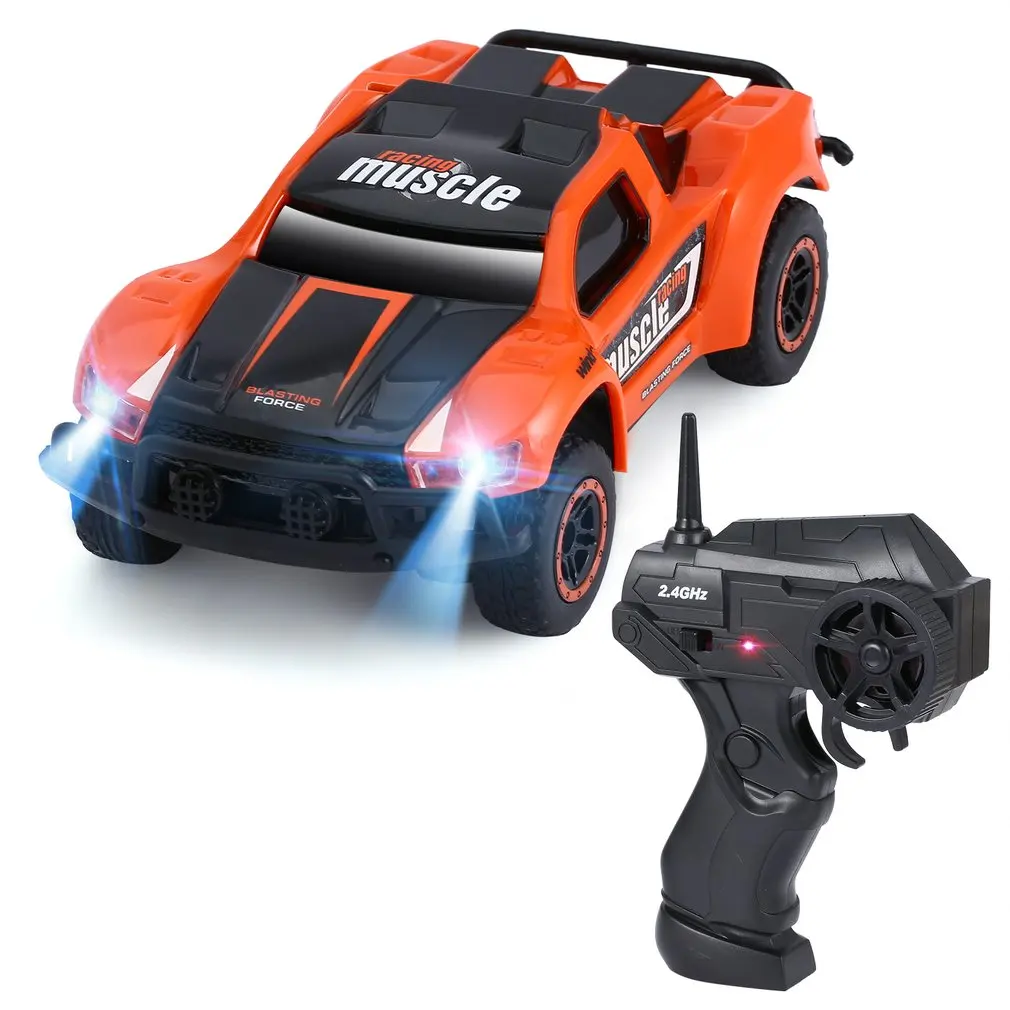 Оранжевый пульт дистанционного управления Cotrol Muscle Car 1:43 Масштаб 4WD внедорожный спортивный ралли автомобиль гоночный автомобиль для детей Детская Подарочная игрушка