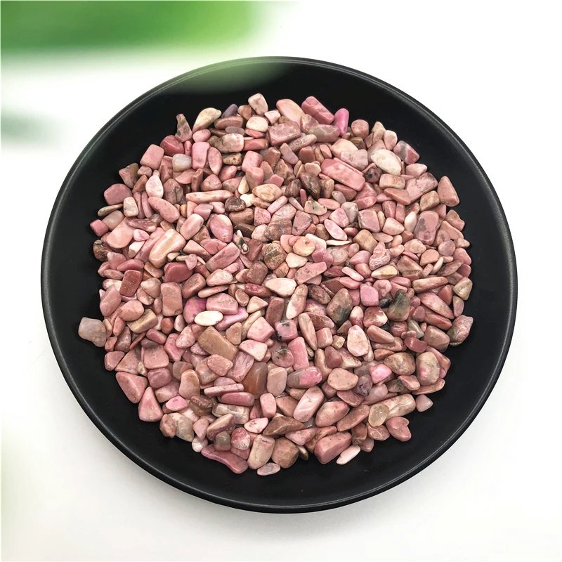 50g 3 Sizes Natural Rose Pink Rhodonite Crystal Gem Stone Freeform Tumbled Healing Stones and Minerals | Дом и сад