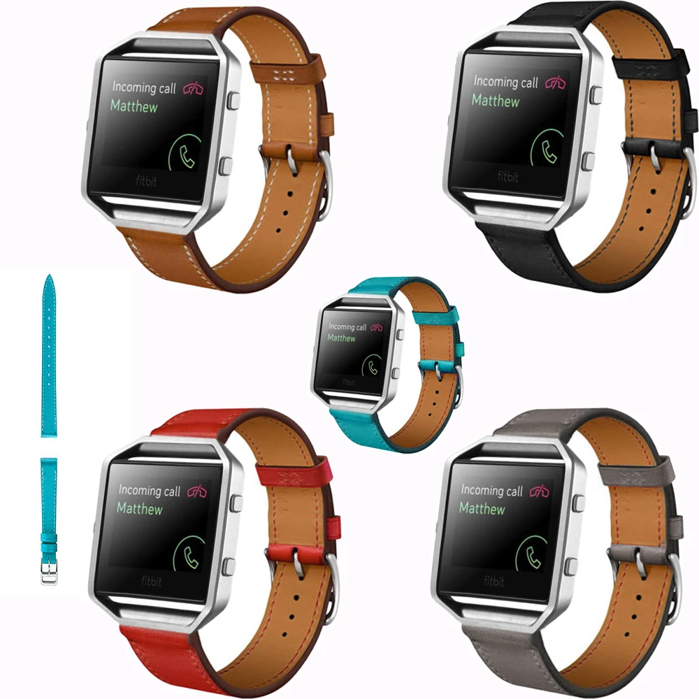 Correa de cuero para Fitbit Blaze, reloj de frontier/Classic, repuesto de pulsera para Fitbit Blaze, de correa inteligente|Correas de reloj| - AliExpress