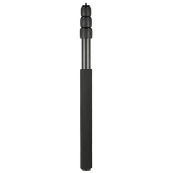 

Protable Compact Lightweight Extendable Mini 2in1 Zoom Microphone Boom Pole Camera Monopod Padded Handle Twist Lock 3 Sections