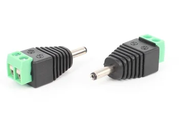 

DC Power Connector 3.5mm x 1.35mm Cable Jack Adapter Connector Plug for CCTV Security Camera.500pcs/lot