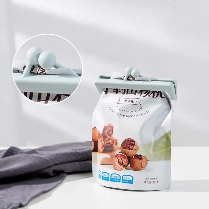 

Food Bag Sealing Clip Snap-On Fresh-Keeping Clip Plastic Bag Snack Bag Sealing Clip Solid Color Strong And Durable
