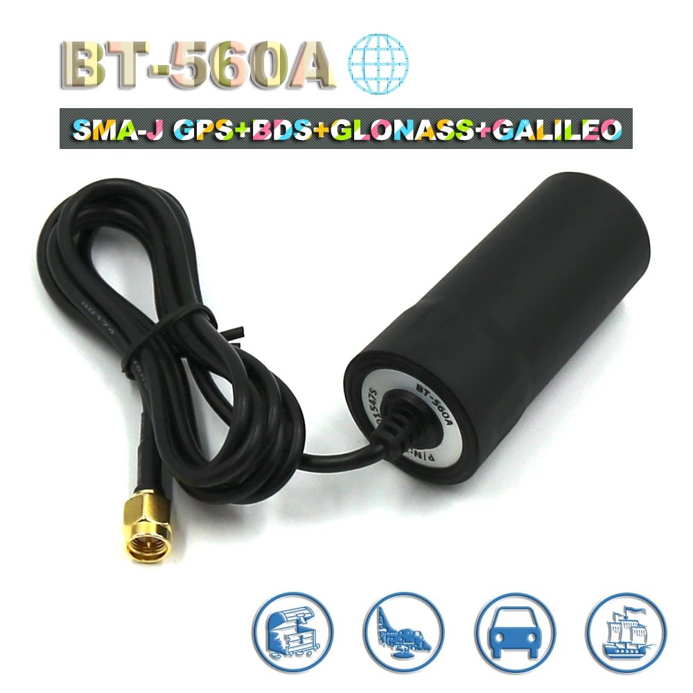 

BEITIAN NEW 3-18V drone NAV RTK handheld Receiver helical spiral GNSS antenna GPS BDS GLONASS GALILEO SMA-J connector, BT-560A
