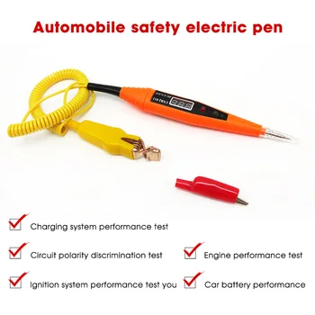 

DC DC2.5-32V Probe Light System Test Probe Lamp Auto Car Light Circuit Tester Lamp Voltage Test Pen Detector Copper