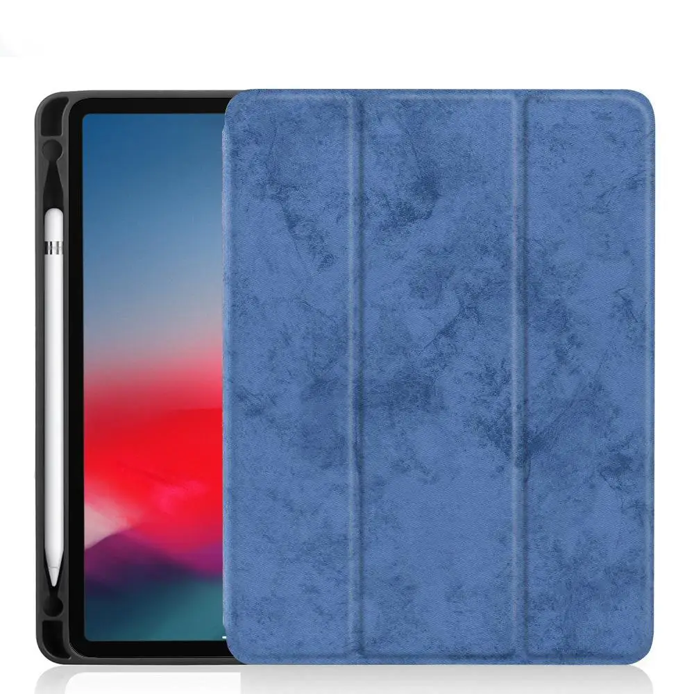 Для iPad Pro 12,9 чехол с карандашом держатель Премиум из искусственной кожи TPU мягкий чехол для iPad Pro 12,9 чехол без ручки