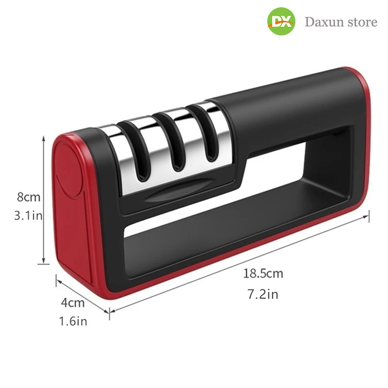 Design Professional Knife Sharpener Stainless Steel Tungsten Non-slip Carbide Ceramic Diamond Sharpening Stone Kitchen Tools