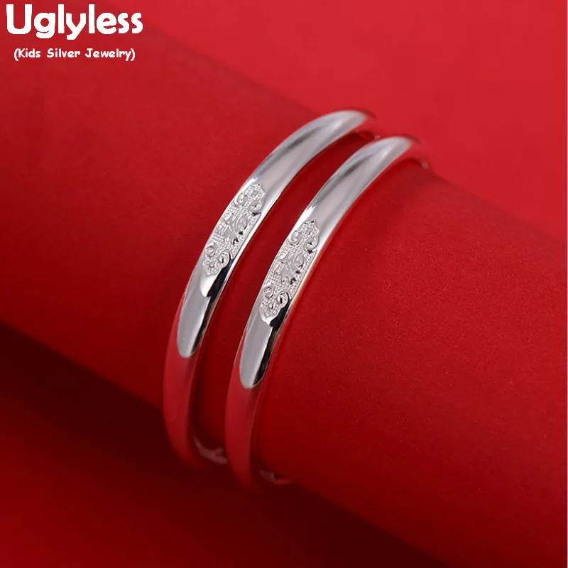 Pure silver bangles for baby Clearance