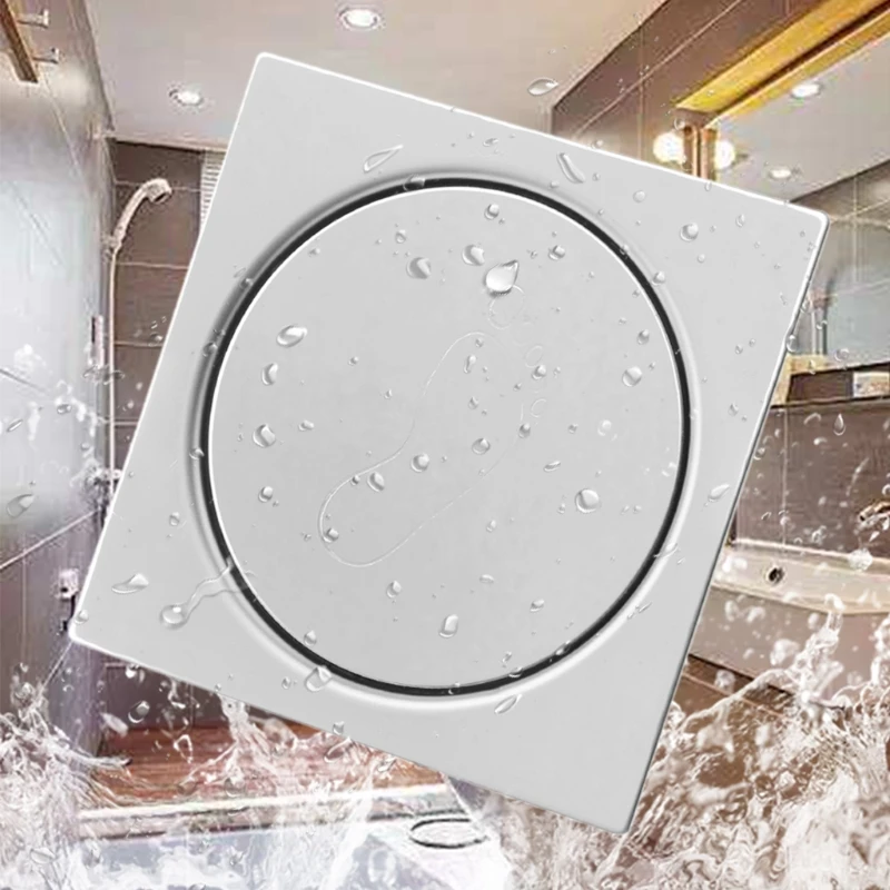 

Stainless Steel Shower Floor Drain Bathroom Water Anti-odor Floor Drain New
