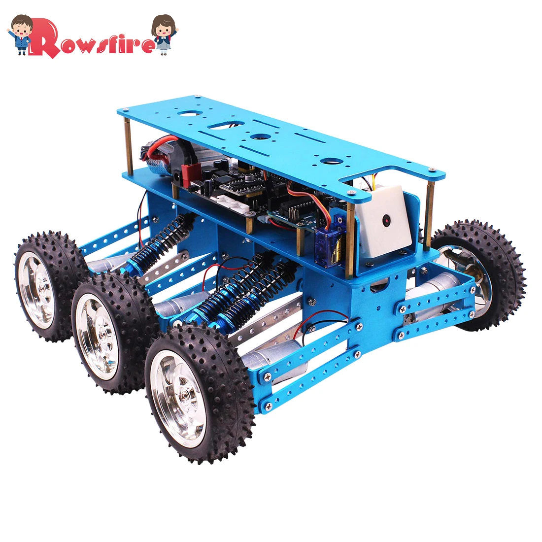  New Hot 6WD Off-Road Robot Car With Camera For Arduino UNO DIY Kit Robot For Programming Intelligen