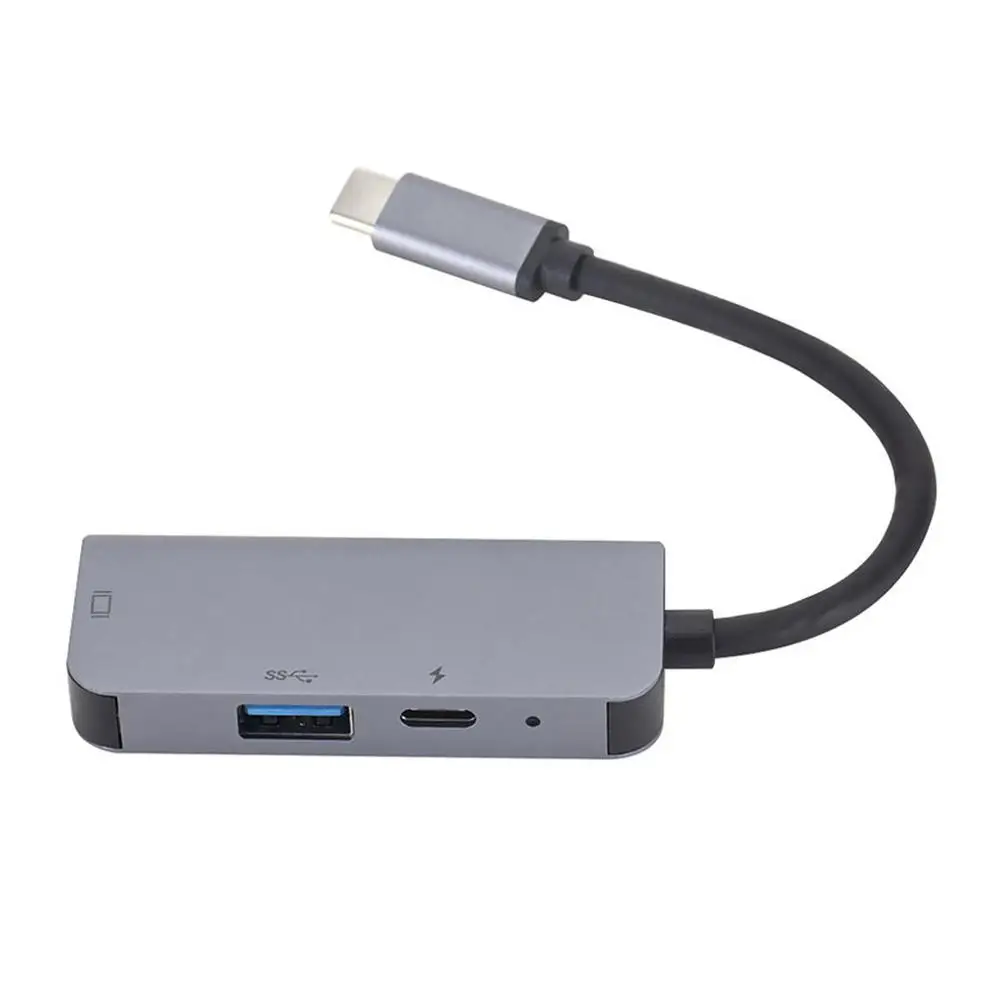 3 в 1 концентратор Tpye-C к Micro USB 3,0 2,0 HDMI Thunderbolt сплиттер адаптер совместимый для MacBook Pro для samsung - Название цвета: 3in1-5