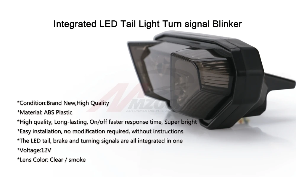 Мотоциклетный светодиодный задний сигнал поворота, задний стоп-сигнал, тормозной светильник, интегрированный для Yamaha MT-09 FZ09 MT09, для мотокросса