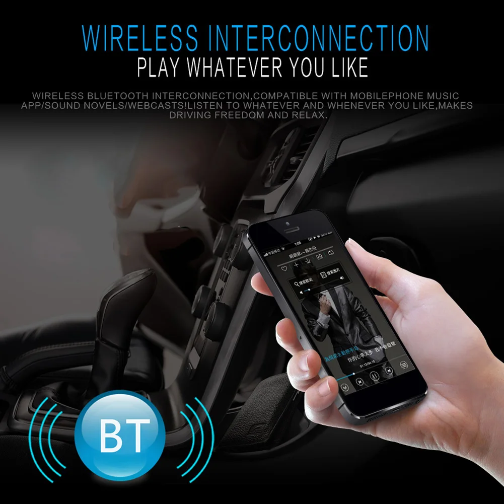 Автомобильная электроника Bluetooth 2,0 Беспроводная Автомобильная стерео радио MP3 медиаплеер u-диск громкий динамик аудио аксессуары видеоадаптер