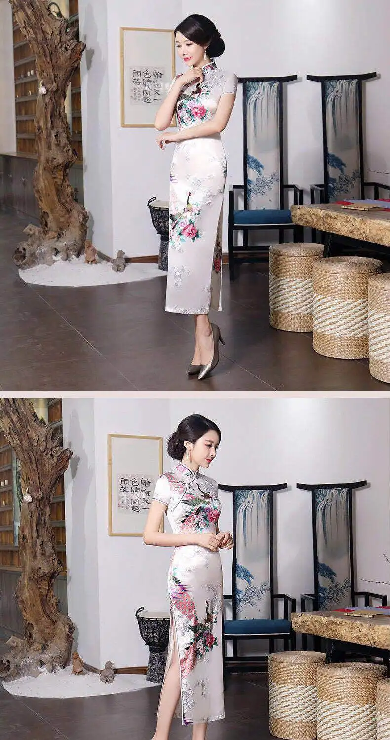 Cheongsam Long Fund улучшит код Go отличное платье Чонсам Танцевальный Костюм танцевальная юбка для выступлений