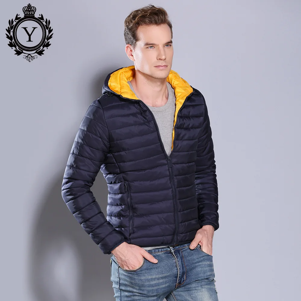 AliExpress стиль корейский стиль Повседневная хлопковая стеганая куртка Мужская короткая теплая хлопковая куртка с капюшоном