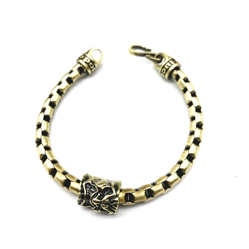 skull brass chain bracelet (1)