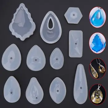 

1 Set UV Handmade Crystal Epoxy Mold DIY Resin Stereoscopic Pendant Necklace Jewelry Crafts Making Molds