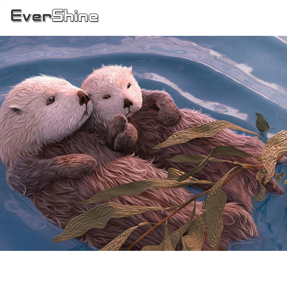 

Evershine Diamond Painting Animals Full Square Diamond Embroidery Full Set Painting Rhinestone Diamond Mosaic Cross Stitch Hobby
