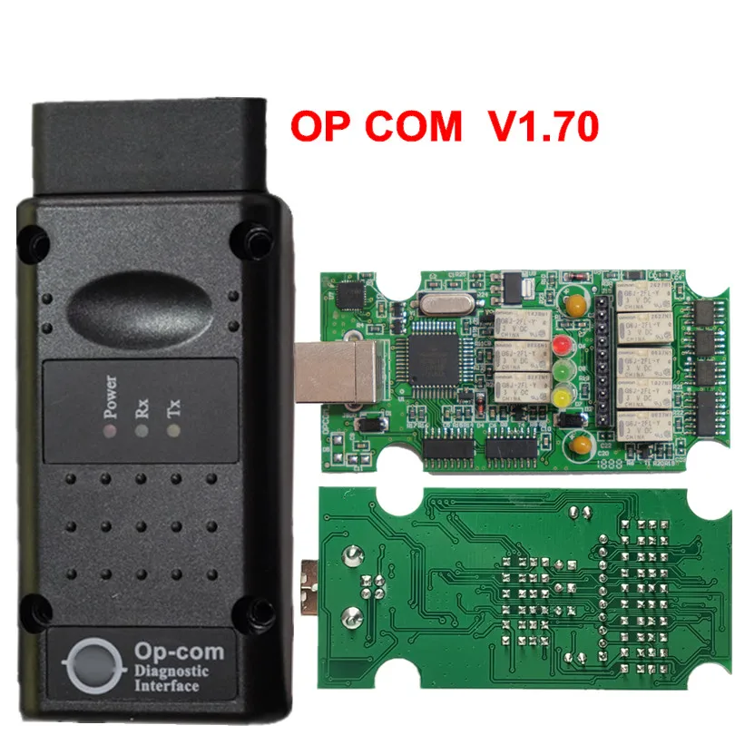 OBDIICAT V1.99 OPCOM V1.95 Профессиональный диагностический инструмент для Op-e/l OP COM OP-COM с PIC18F458 прошивкой V1.95Auto сканер - Цвет: V1.70