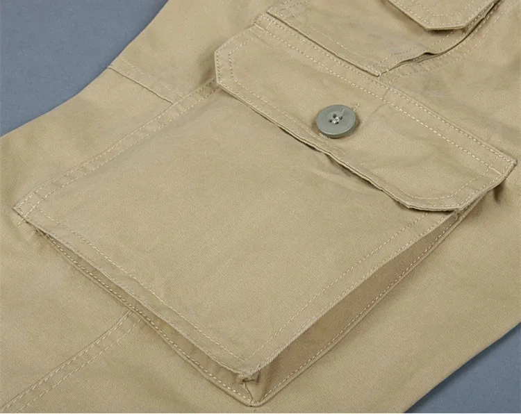 Outdoor Climbing Fishing Camp Multi-pocket Military Cargo Pants Spring Autumn Men Sports Cotton Tactical Army Trousers Overalls