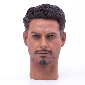 

1/6 Scale Action Figure Captain 3 Iron Man Ordinary Edition Male Head Carving in stock