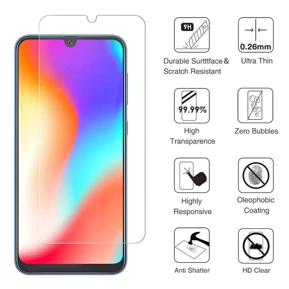 2 шт. Защитное стекло для Samsung A90 AA30 A20 A10 защита экрана телефона Galaxy A70 A80 A50 A60 A40