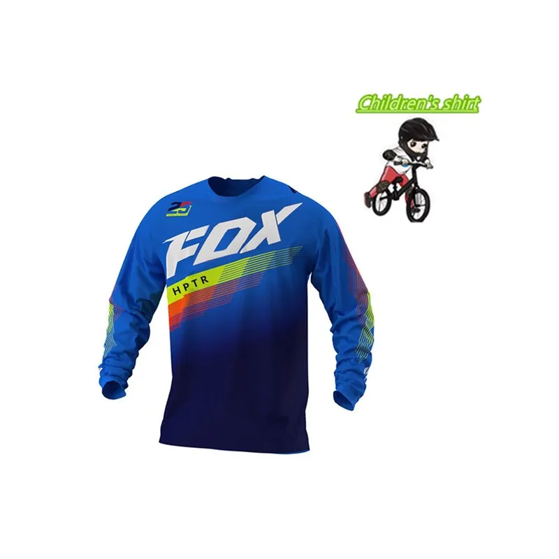 Los niños fuera de la carretera ATV гоночный camiseta соевый лиса bicicleta Джерси para descensos MTB DH MX Ropa