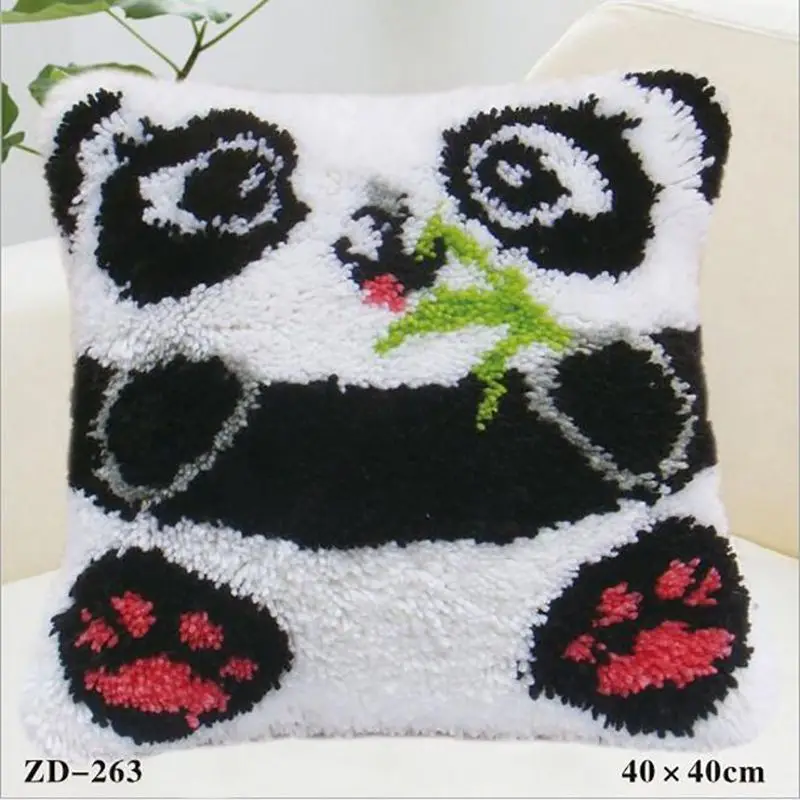 Best Price Latch Hook Kits Animal Embroidery Pillowcase Knooppakket Panda Unfinished Crochet Hook Embroidery Pillow Cushion Kit Home Decor Best Price Latch Hook Kits Animal Embroidery Pillowcase Knooppakket Panda Unfinished Crochet Hook Embroidery Pillow Cushion Kit Home Decor